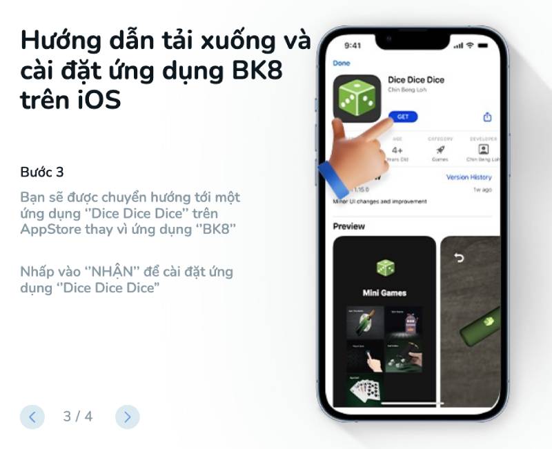 Tải ứng dụng “Dice Dice Dice” từ AppStore